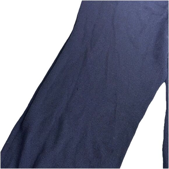 St. John Collection Blue Santana Knit Straight Leg 29 Inseam Pull On Pants US 4 - Picture 3 of 5